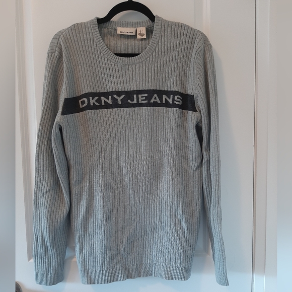 NWT DKNY Jeans Ribbed Crewneck Sweater - Picture 2 of 6